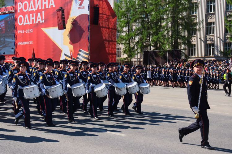 Кадеты на параде
